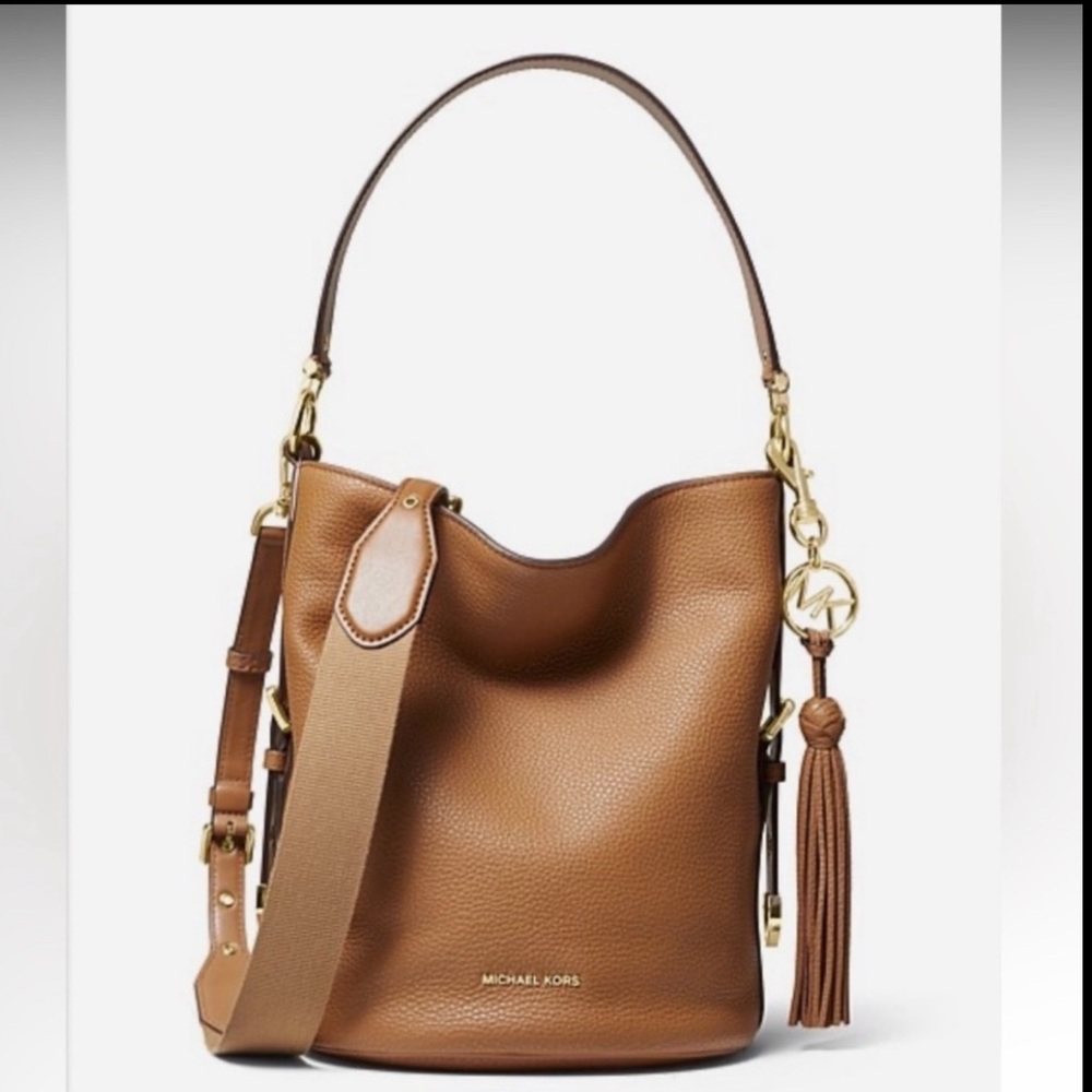 Michael Kors Brown Leather Shoulder Bag